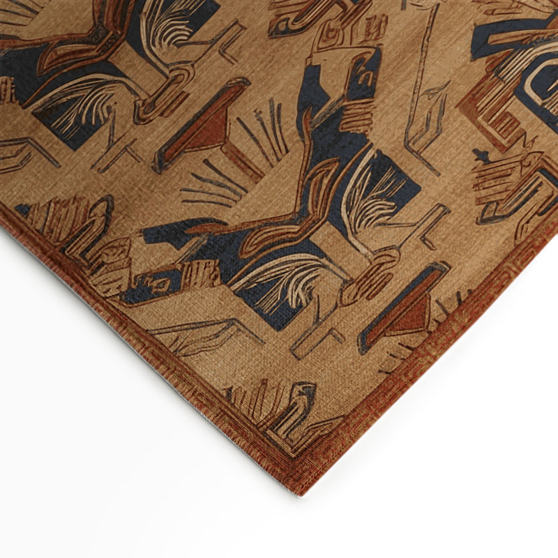 Tapis intérieur et extérieur ArtDeco, Rectangle 9 pi x 12 pi