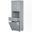 Grande armoire de salle de bain avec panier à linge-1352396557