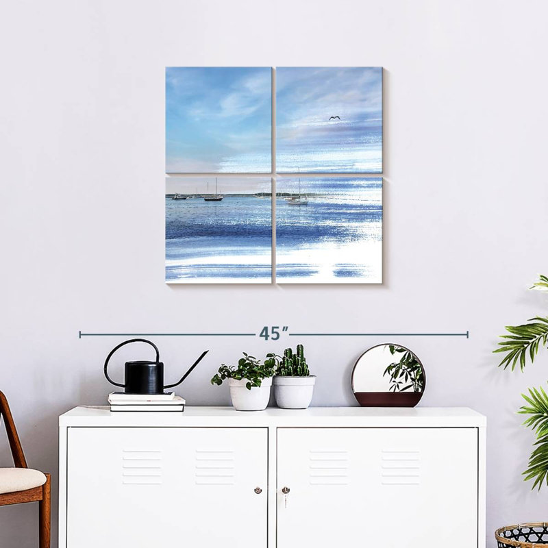 Gillard Blue Coastal I, 26" H x 26" W