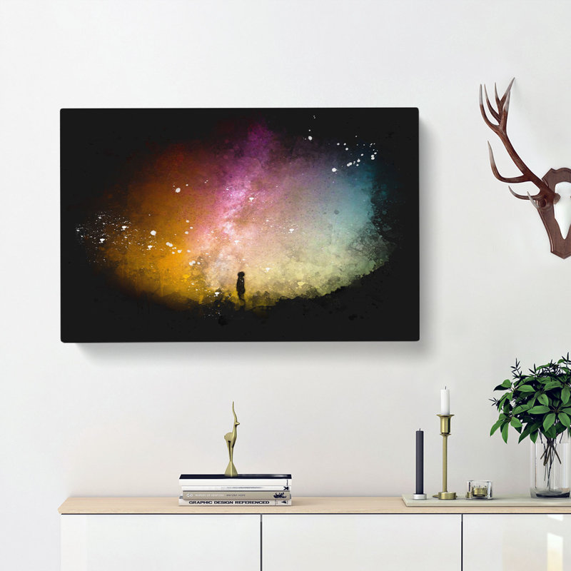 Looking Up At The Stars - Wrapped Canvas Painting, 35cm H x 50cm W x 3cm D