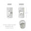 Porte-bougie festive trouvailles renne blanc-179853378