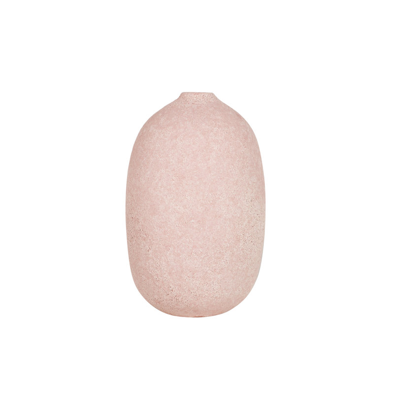 Ceramic / Porcelain Table Vase, 27cm H x 17cm W x 17cm D, Orange