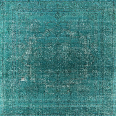 Tapis vert de style oriental