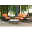 Nette 60.5" Wide Outdoor Loveseat with Cushions-2035727619-2035451331