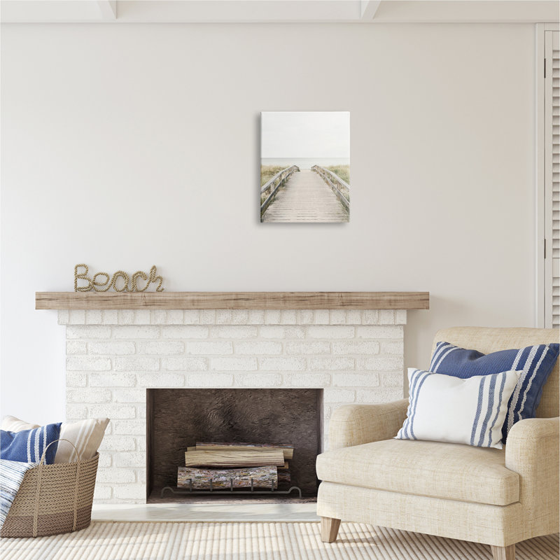 " Boardwalk Beach View " by Sisi And Seb, 20" H x 16" W x 1.5" D