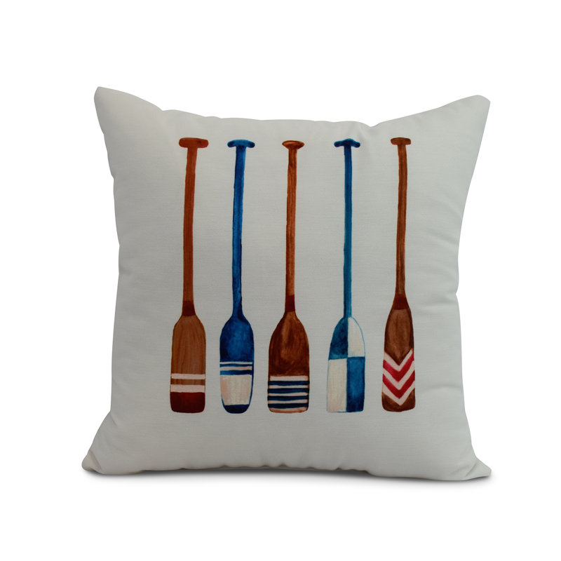 Housse et insert de coussin carré Nantucket, Ivoire, 16 po x 1 po