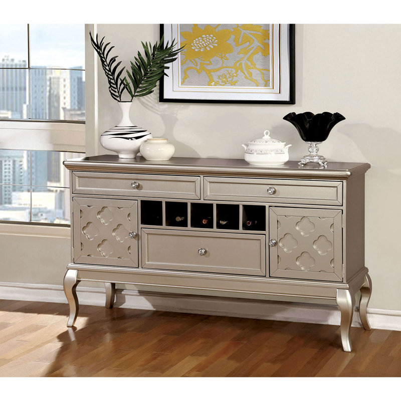 Ethelen 59.87'' Solid Wood Sideboard, Champagne