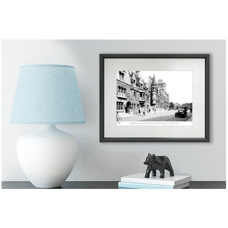 Oxford, The Masters Lodgings And Balliol College 1922 by Francis Frith - Single Picture Frame Print