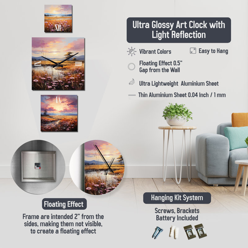 Sukina Metal Wall Clock