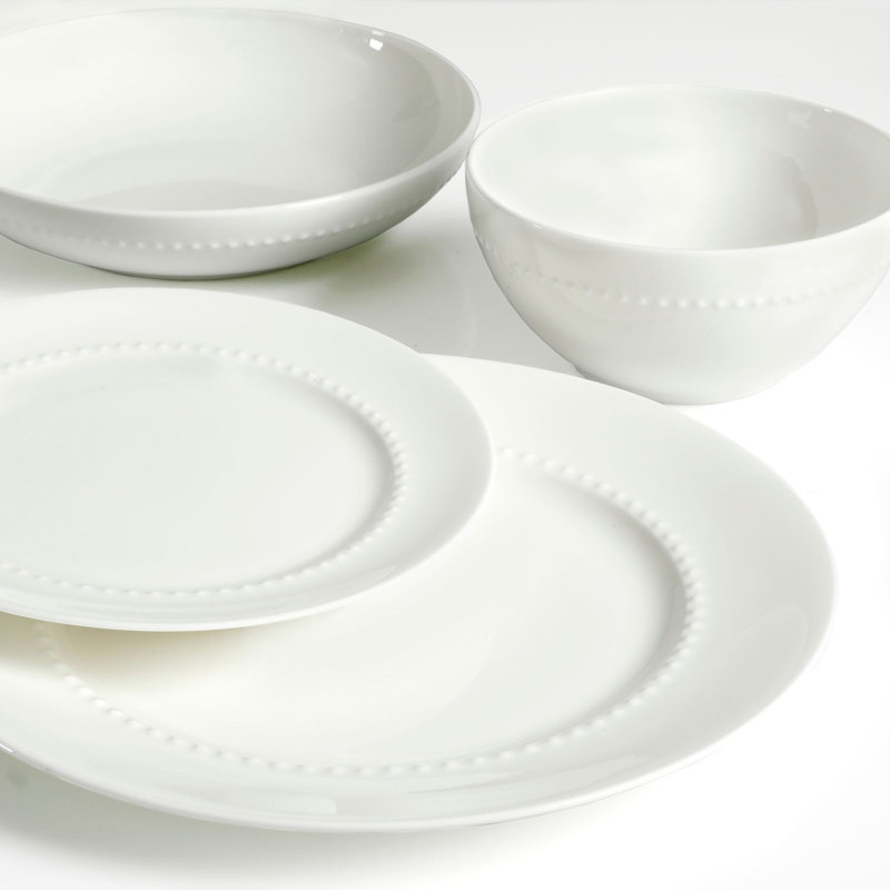 16 Piece Bone China Dinnerware Set - Service for 4