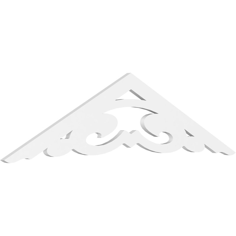 Pignon en PVC de qualité architecturale Preston, H 17,5 po x l 60 po x P 1 po, 7 / 12