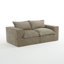 2 - Piece Upholstered Chenille Modular Sectional Sofa with Cushion Back– Fully Compressed, No Assembly Required-1973133889