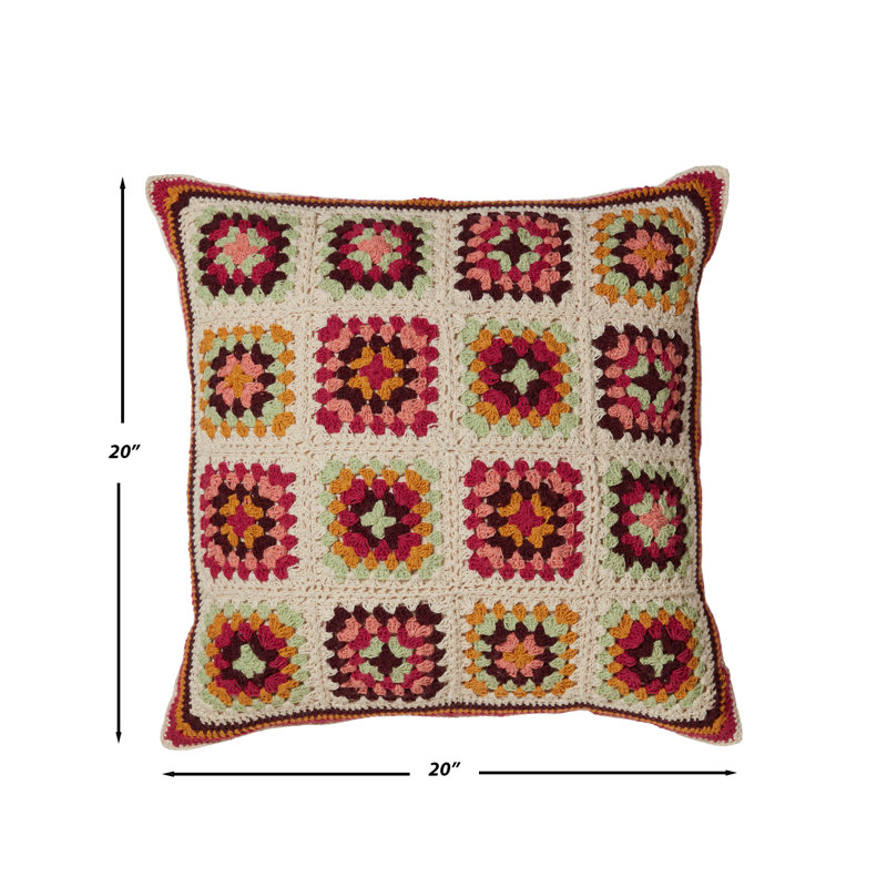 Housse et insert de coussin carré en coton Cozy Corner