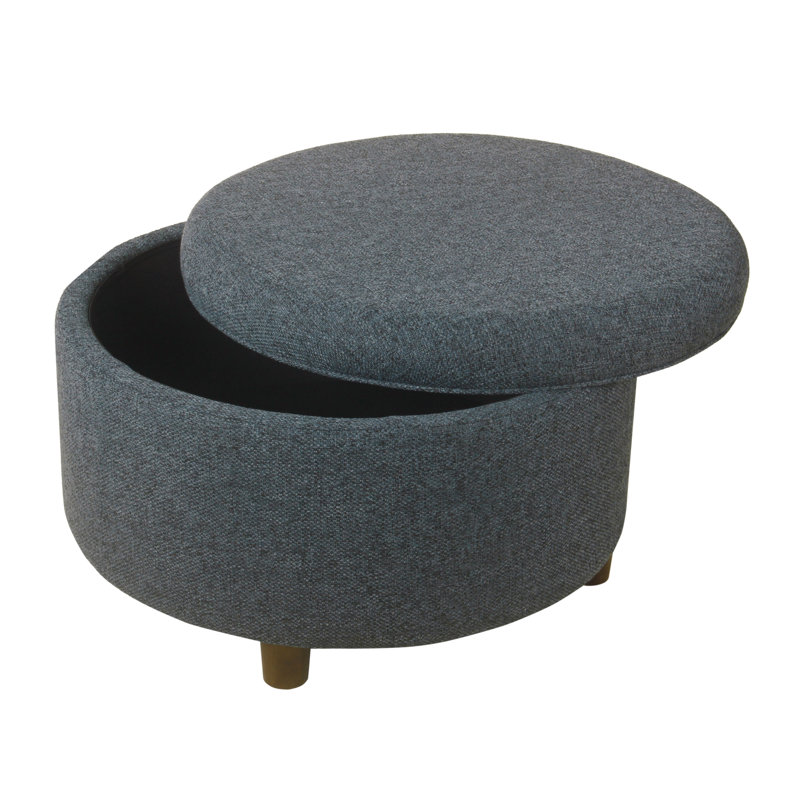 Repose-pieds rond avec rangement 28 po, Marine