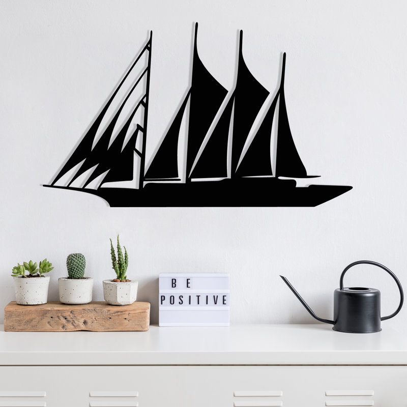 Elegant Black Decorative Metal Wall Accessory, 20.5 x 12.2 inches | 100% Metal Construction, Thickness: 0.05 inches | Perfect for Modern Home Decor, Durable and Stylish Design for Any Room