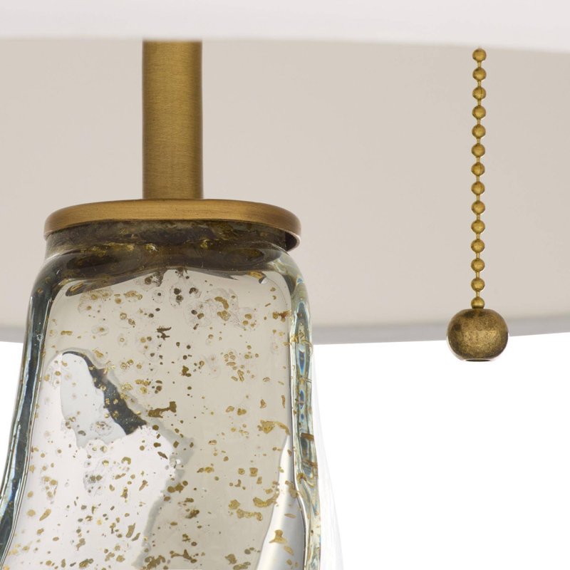 Scylla Table Lamp, Silver Luster