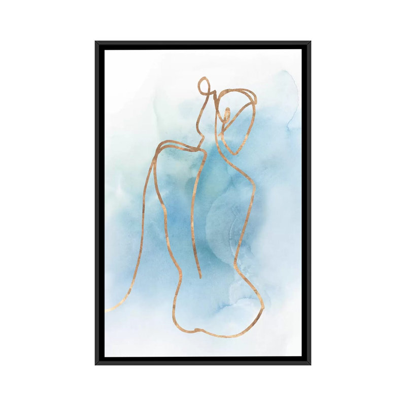 Figurative I par Isabelle Z - impression d'art graphique, Aucun mat, H 26 po x l 18 po x 1,5 po, Toile avec cadre noir