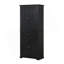 Armoire de rangement pour salle de bain avec portes et tiroir, plusieurs espaces de rangement, tablette réglable, noir-2129629538