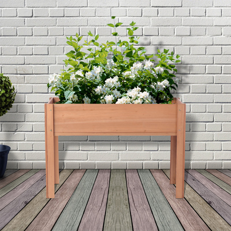 Lit de jardin surélevé avec pieds