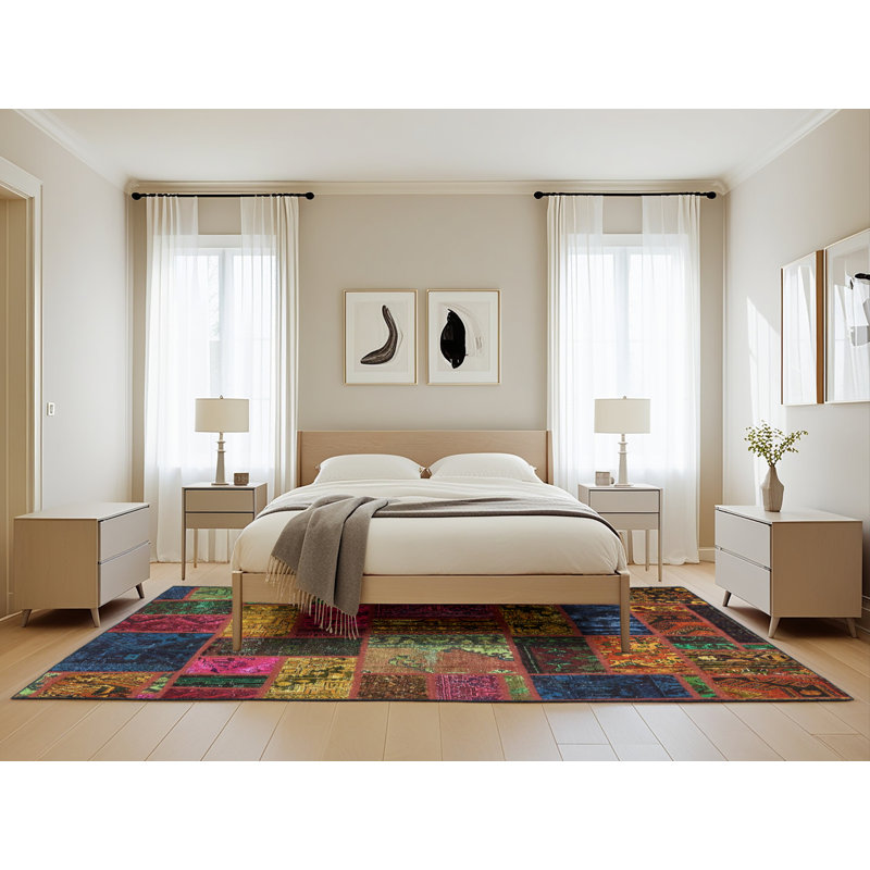 Abstract Indoor Rug, Rectangle 5' x 8'