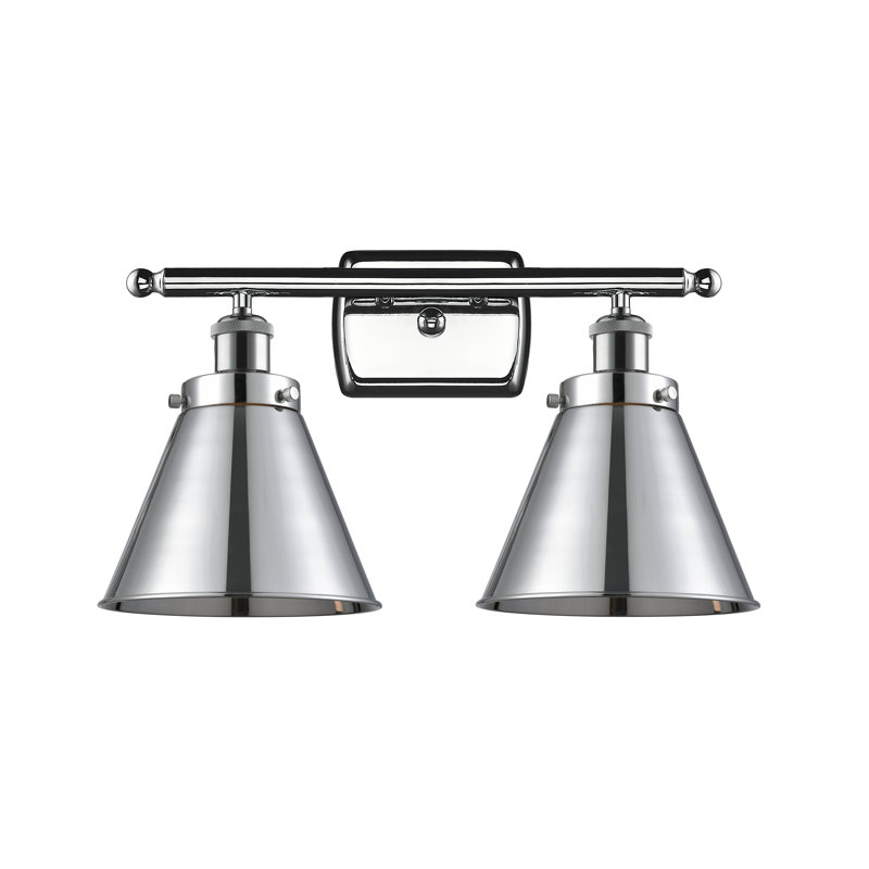 Éclairage pour salle de bain 2 lumières Donovan, DEL, Chrome poli