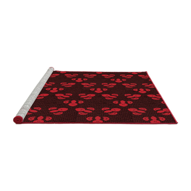 Tapis 100% à motifs lavables à la machine 2989 8, Carré 5 pi