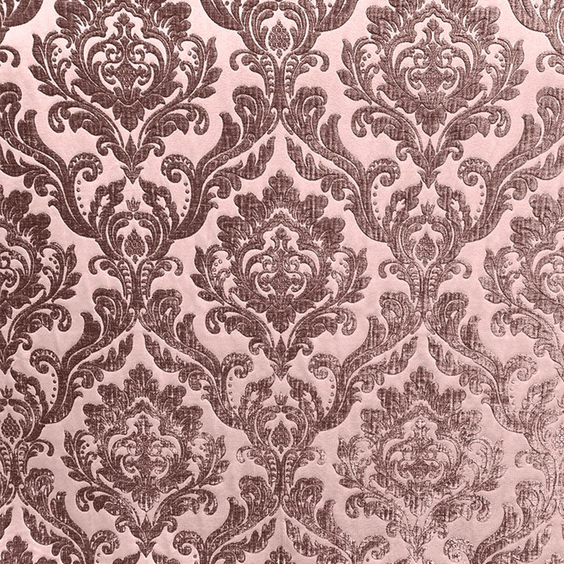Damask Two Tone Velvet | Neiman Fabric, Mauve