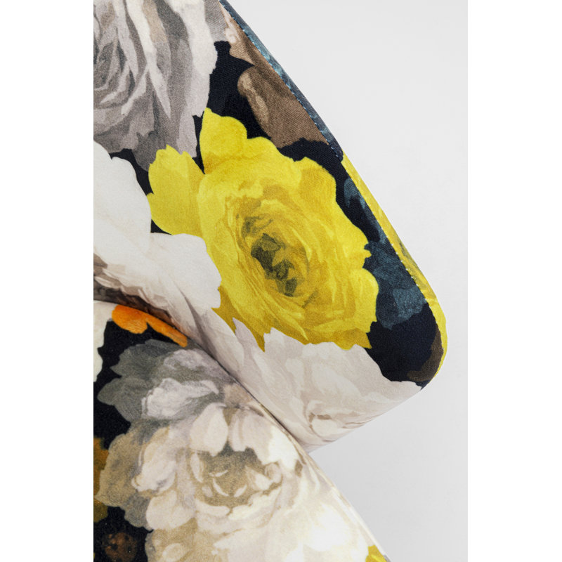 Chair with Armrest Peony Flower Yellow