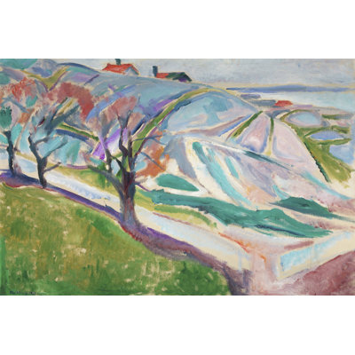«Munch Colorful paysages I sur toile» par Edvard Munch