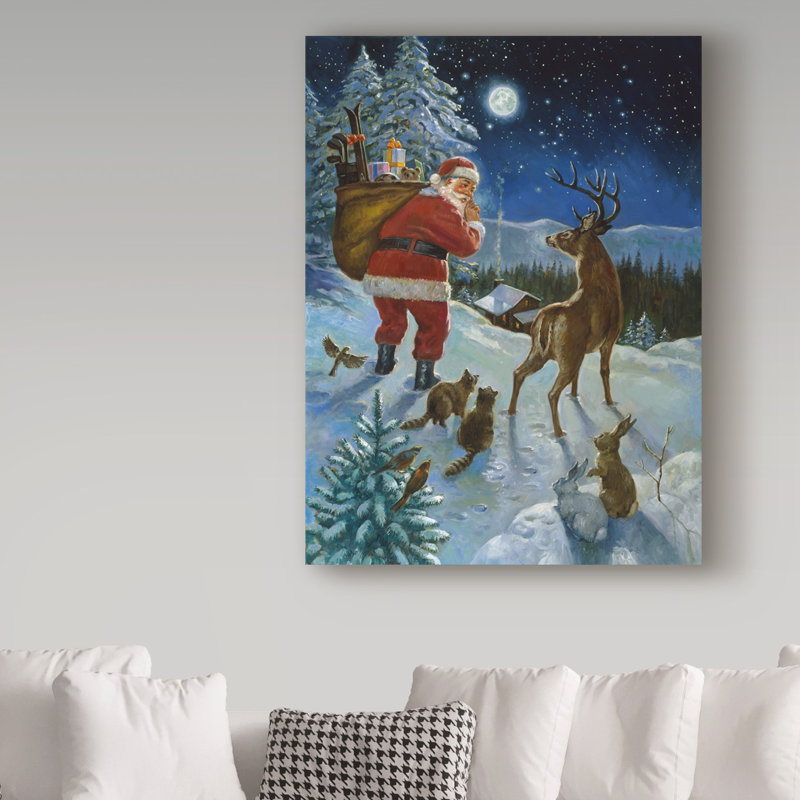 «Moonlight Livraison» Hollen, reproduction de peinture à l'huile sur toile tendue, H 47 po x l 35 po x P 2 po