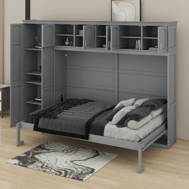 Queen Size Murphy Bed With Cabinets