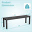 Banc d'extérieur en aluminium-816078720