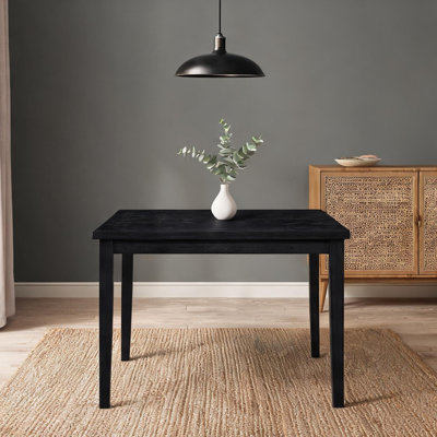 Table de salle à manger en bois massif, conforme à la photo, dimensions : 120,6 x 74,9 x 74,9 cm, poids : 19,1 kg