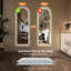 Miroir pleine longueur 65 po x 21 po à DEL arqué, à intensité variable, haute définition et antidéflagrant