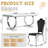  U-Shape Pedestal Dining Set, Faux Marble Tabletop and Petal-Shaped PU Upholstered Chairs-1065552981-1065552980-1065552984