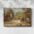 Toile avec cadre flottant or