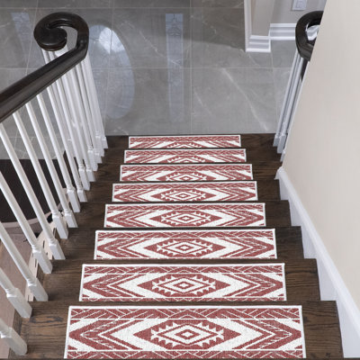 Tapis d'escalier intérieur antidérapant Menan