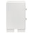 Copper White 2-Drawer Rectangular Nightstand With Bar Handle Pulls