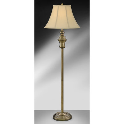 Vigore -  60" Satin Brass Touch Switch Floor Lamp
