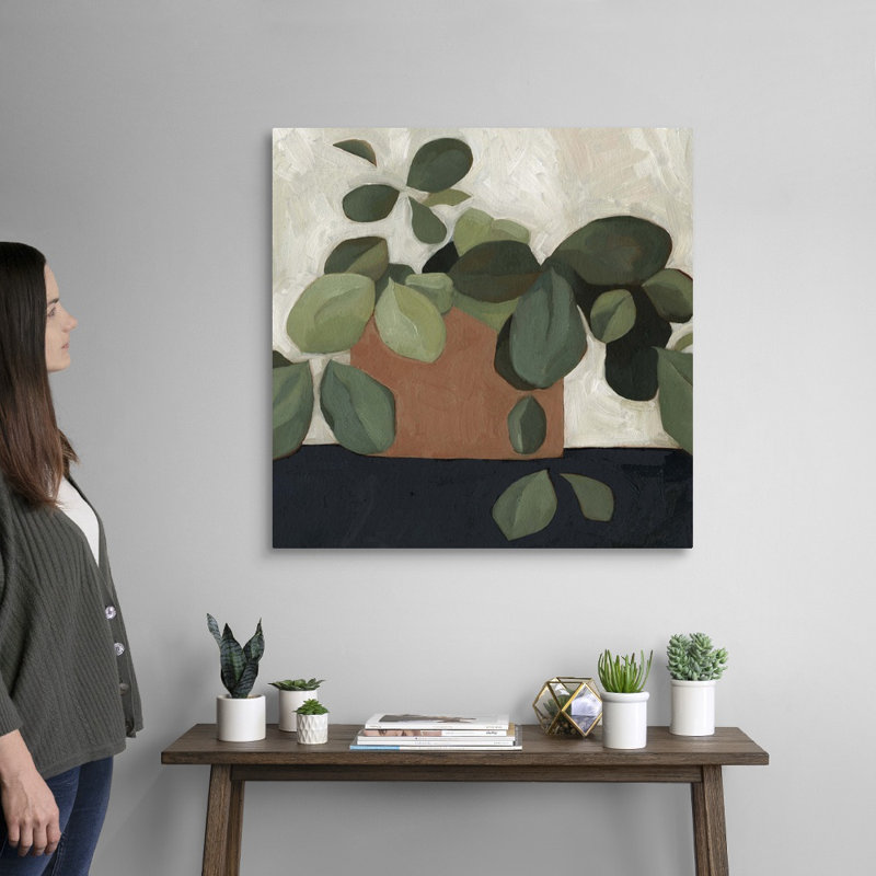 Jade Hoya I, art mural sur toile, Toile tendue, H 30 po x l 30 po