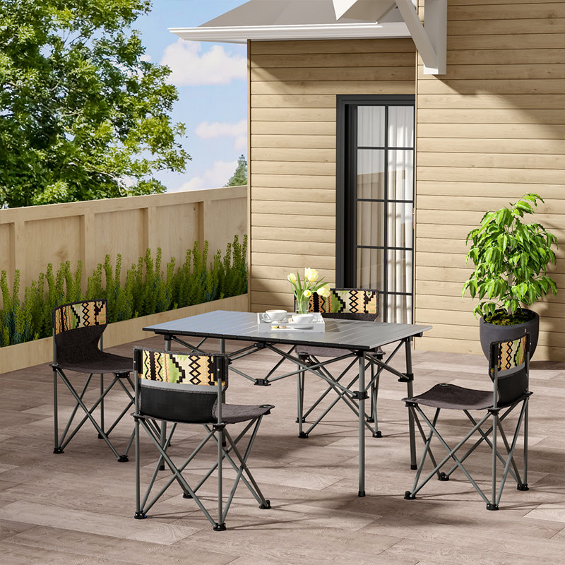 Lisson 6 - Person Patio Dining Set with Rectangular Table