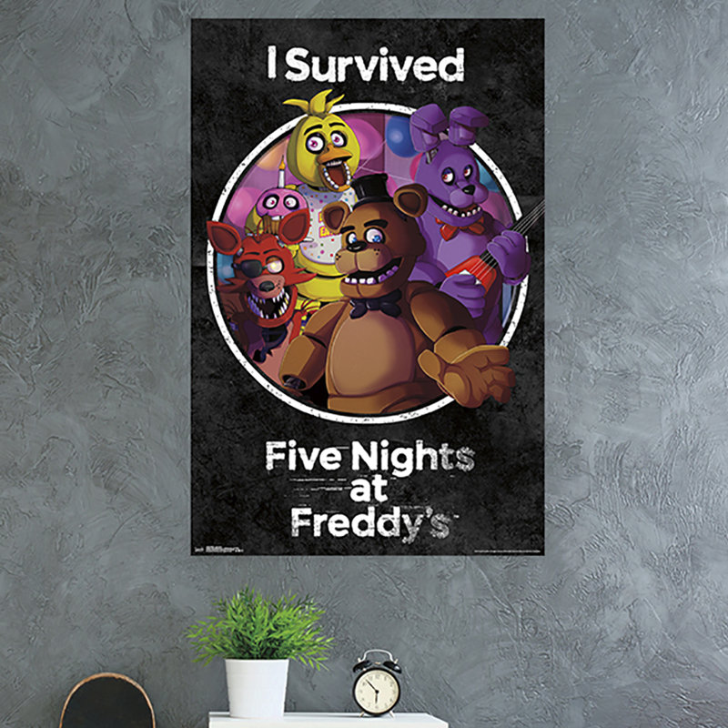 « freddy », impression sur papier sursurvécu cinq nuits