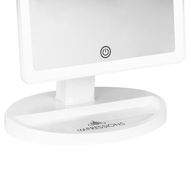 Miroir de maquillage lumineux Touch Touch, Blanc