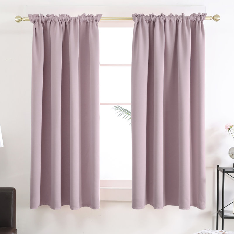 Harlowe Room Darkening Curtain Pair, Lavender, 38" W x 72" L