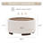 29.5 Inch Round Storage Ottoman Coffee Table,Modern Circle Coffee Table With Storage With Removable Lid Top And Solid Wood Legs,Large Round Ottoman For Bedroom,Living Room-1061834913