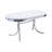 Oval Metal Base Dining Table