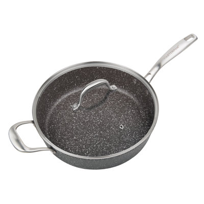 Master Pan 5 qt. Non-Stick Aluminum Saute Pan with Lid