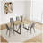 55" Dining Table modern rustic Industrial Rectangular MDF Wood Colour For 4-6 Person-1618845860