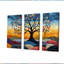 Ensemble d'art mural orange arbre de vie II - Arbre de vie orange-107183603-107183609