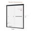 Porte de douche coulissante double semi-sans cadre H 56 po x l 72 po x H 72 po